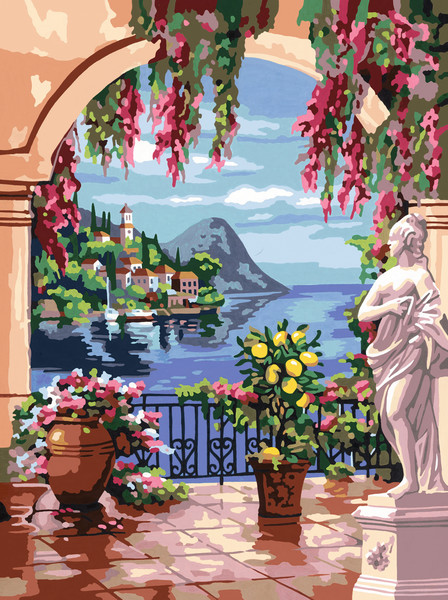 Ravensburger Malen nach Zahlen Serie Premium 30 x 40 cm - Am Lago Maggiore