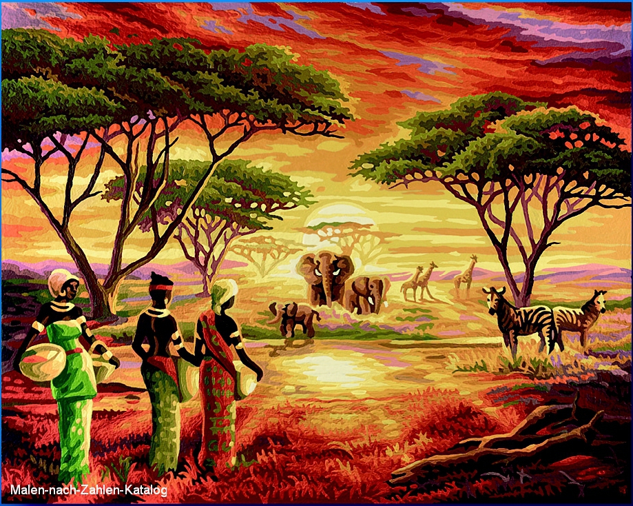 Schipper Malen nach Zahlen  - Malerisches Afrika
