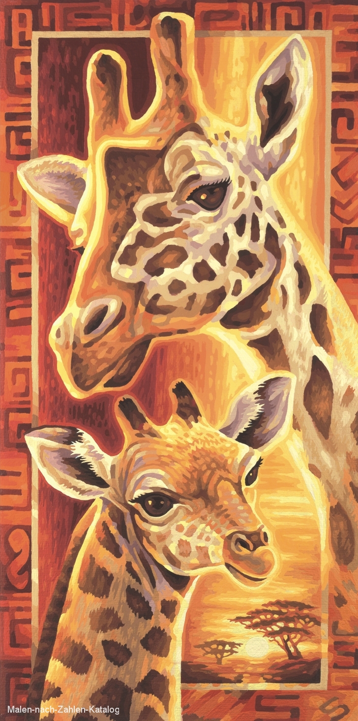 Schipper Malen nach Zahlen - Afrika - Giraffen