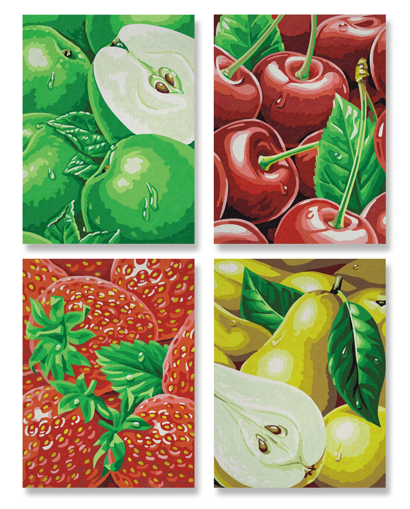 Schipper Malen nach Zahlen Quattro 18 x 24 cm - Tutti Frutti - Heimische Früchte