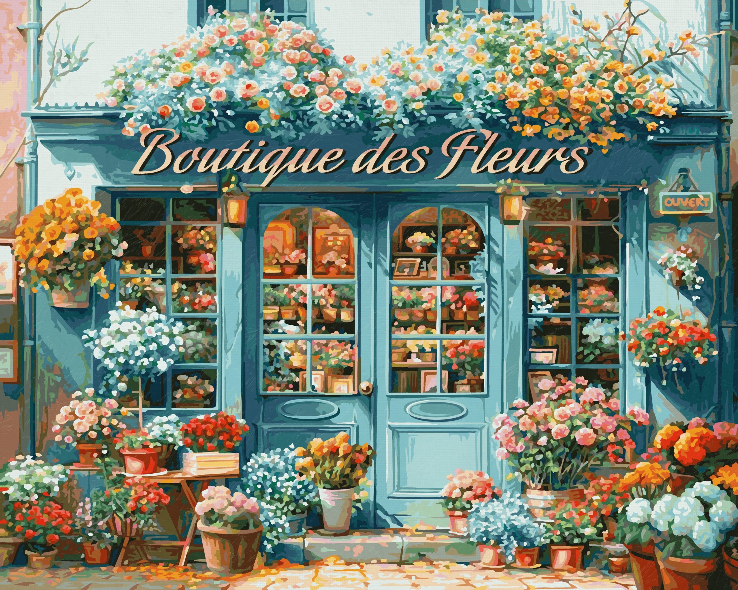 Französischer Blumenladen
